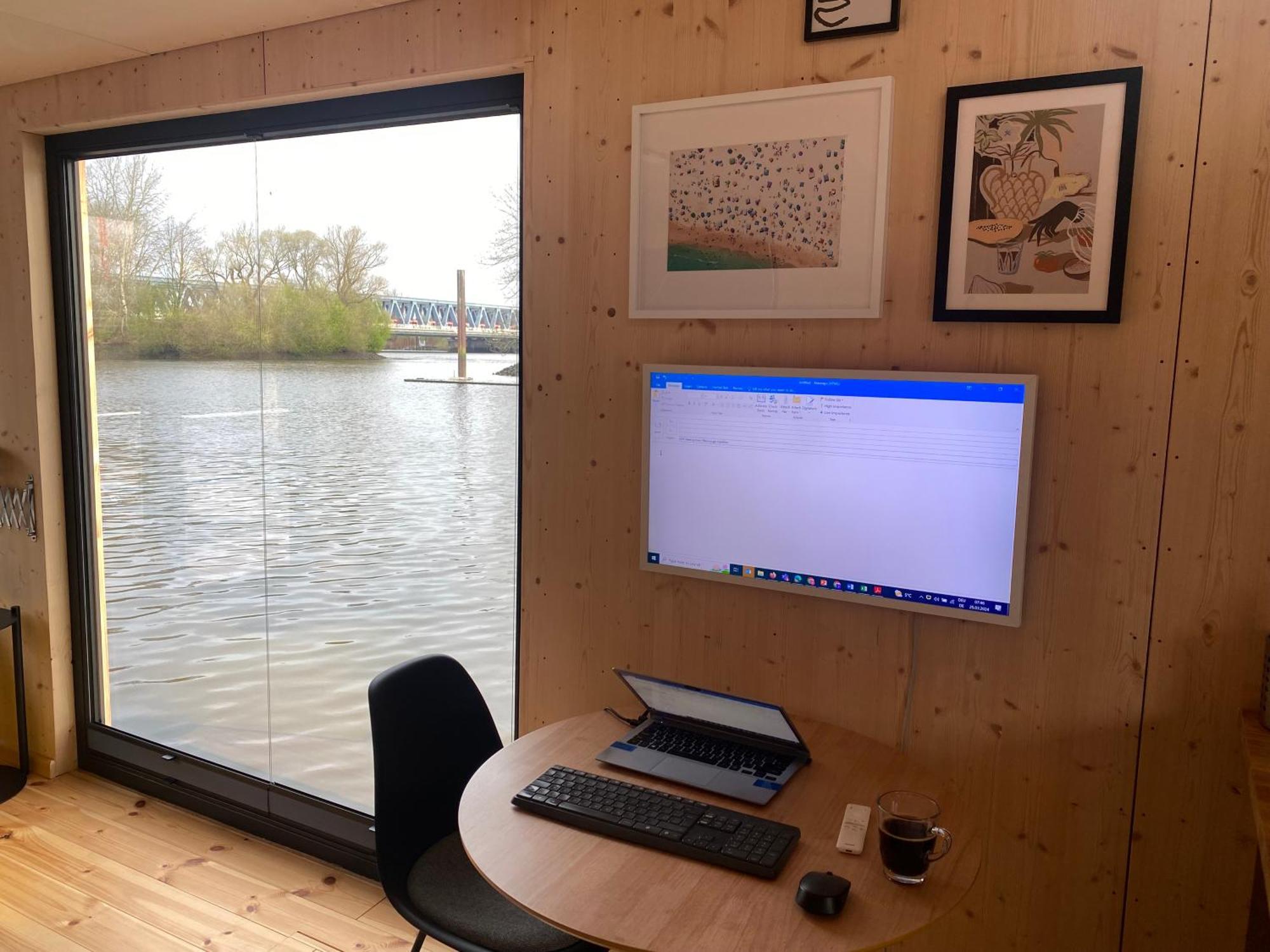 Hausboot Off Im Diamantgraben An Der Elbe Hotel Hamburg Kültér fotó